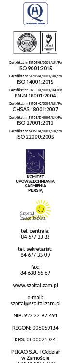 do badań immunochemicznych i innych niezbędnych wyrobów wraz z dzierżawą dwóch analizatorów oraz sortera próbek dla Samodzielnego Publicznego Szpitala Wojewódzkiego im.