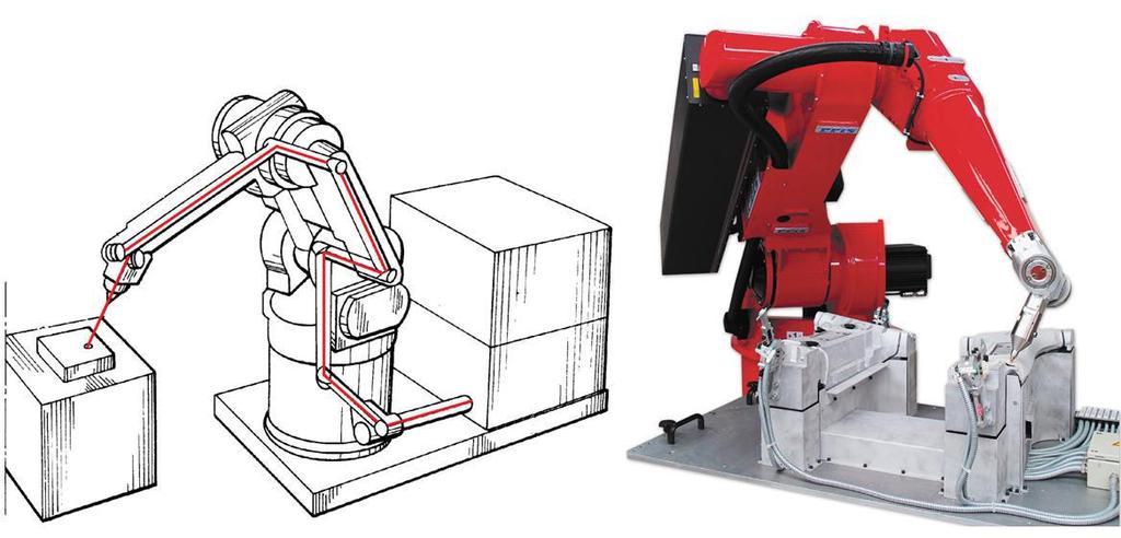 Cel budowy urządzenia laserowego Cele: Robot laserowy firmy Reis Robotics Robot spawalniczy