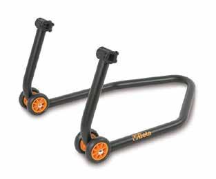00 07 079/ Stojak motocyklowy tylny, regulowany akier czarny matowy Uchwyt pod