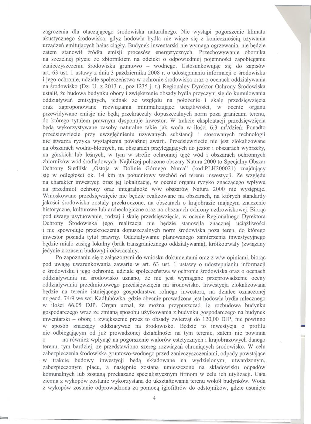 zagrozenia dla otaczajacego srodowiska naturalnego.