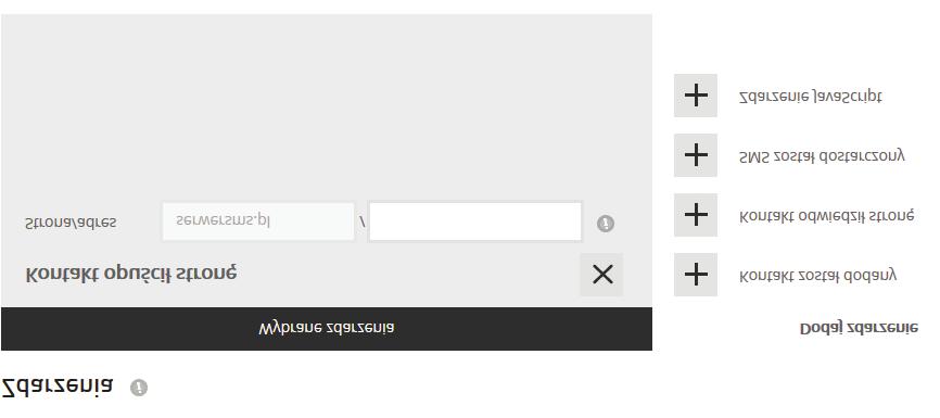 Aktywacja zdarzenia następuje po wejściu na stronę zdefiniowaną w formularzu. Zawiera ona cześć stałą, którą jest domena i część adresu po domenie, którą można edytować np.:. http://domena.