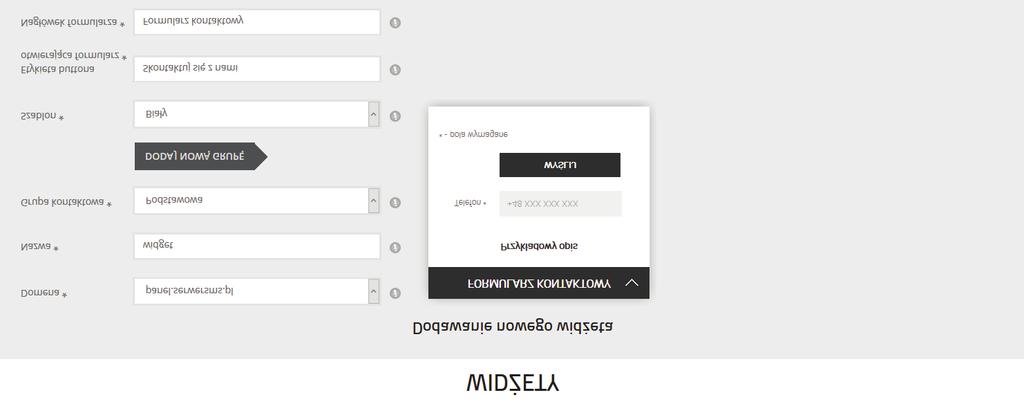 Jeśli dostęp do kodu źródłowego Twojej strony posiada administrator, można podać jego adres email w formularzu wysyłki kodu. Prześlemy mu kod wraz z instrukcją instalacji. Rys.