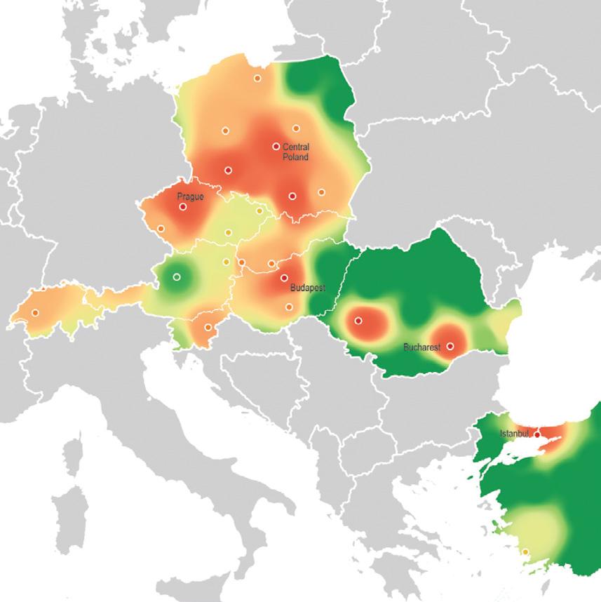 SZCZEGÓŁOWE DANE EUROPA ŚRODKOWO-WSCHODNIA Niniejszy dokument stanowiący załącznik do raportu Rozwój Sieci Nieruchomości Logistycznych W Europie przedstawia szczegółowe informacje na temat zmian w