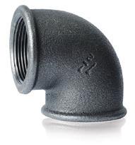 10 11 ZŁĄCZKI ŻELIWNE CZARNE STRONG ZŁĄCZKI ŻELIWNE CZARNE ZŁĄCZKI ŻELIWNE CZARNE STRONG MALLEABLE BLACK IRON FITTINGS STRONG Kolano nakrętne czarne A1 Kolano nakrętno-wkrętne czarne A4 Mufa czarna