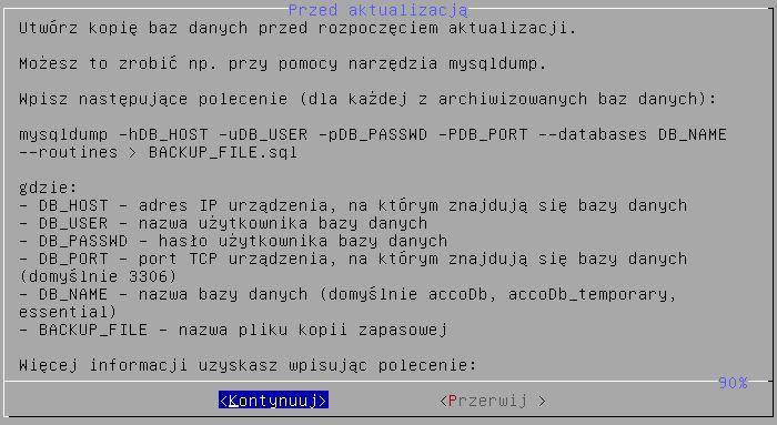 SATEL Instrukcja instalacji 49 6. Przed rozpoczęciem aktualizacji wykonaj kopie baz danych (patrz: Eksportowanie baz danych ).