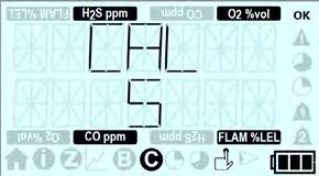2.8.6 Kalibracja Kalibracja miernika T4 za pomocą menu wymaga użycia kombinacji czterech gazów firmy Crowcon, tj. H2S = 15 ppm, CO = 100 ppm, O2 = 18% OBJ. oraz CH4 = 50%LEL (2,2% OBJ.