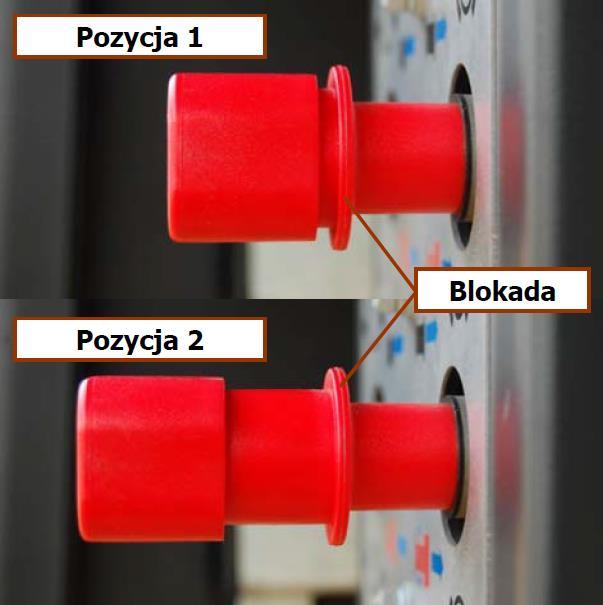 4. Zwalnianie i uruchamianie hamulca postojowego PRZYPADEK 1 - Naczepa podłączona do pojazdu silnikowego Przesunięcie do pozycji 1 włącznika czerwonego oraz czarnego naczepa nie jest zabezpieczona