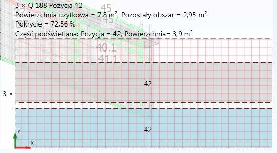 po najechaniu kursorem myszy na już utworzone siatki, wyświetlana jest