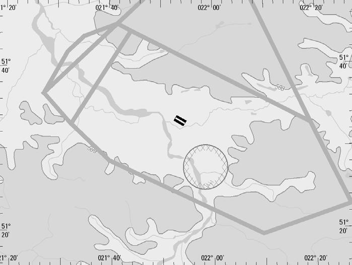 VISUAL OPERATION CHART AIRSPACE: FIS WARSZAWA 119.450 DEBLIN APPROACH 128.250 AD ELEV 394 DEBLIN TOWER 122.750 DEBLIN (EPDE) DEBLIN GROUND 121.