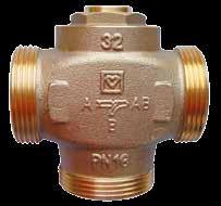 Zawór mieszający do podnoszenia temperatury powrotu 2,0 20 73320 8 1 7723 82 1 7766 Teplomix, termostatyczny zawór regulacyjny 3-drogowy w wykonaniu żółtym, uszczelnienie płaskie Zawór 3-drogowy