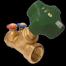 Instalacje sanitarne Podpionowe zawory regulacyjne HERZ do równoważenia hydraulicznego w instalacjach wody pitnej w budynkach, z mufami gwintowanymi kvs DN Podpionowy zawór regulacyjny HERZ z