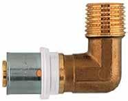 Złączki zaprasowywane Kolana z gwintem zewnętrznym lub wewnętrznym Ogrzewanie, klimatyzacja, instalacje sanitarne produktowa 3 16 x 2 R 1/2 10700 9 P 7116 11 15 20 x 2 R 1/2