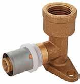 Ogrzewanie, klimatyzacja, instalacje sanitarne Złączki zaprasowywane Kolana naścienne krótkie produktowa 3 16 x 2 Rp 1/2 10190 8 P 7116 31