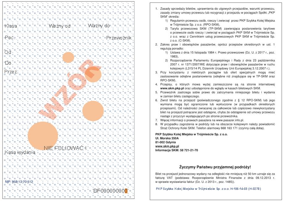 Wzór nr 3d do 5 RPO SKM Bilet