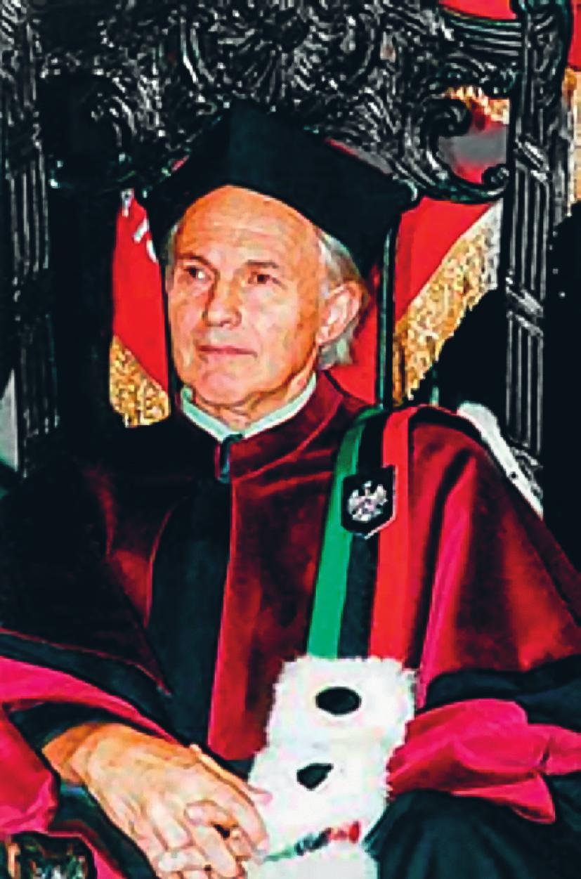 200 Fot. 1. Sir Harold Kroto (1939 2016), doktor h.c. Akademii Górniczo-Hutniczej, Kraków, 2001 r. Prof.