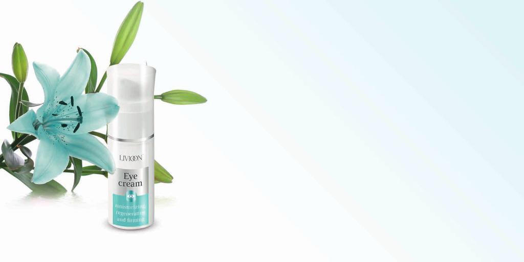50 LIVIOON / KOSMETYKI PIELĘGNACYJNE DLA NIEJ I DLA NIEGO EYE CREAM Dlaczego warto mnie używać: 51 Odżywczy Krem pod oczy Livioon dla każdego rodzaju skóry, który zapobiega przedwczesnemu starzeniu.