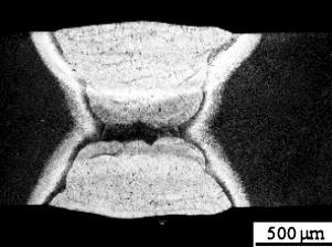 Tablica III. Parametry technologiczne wykonania złączy próbnych Table III.