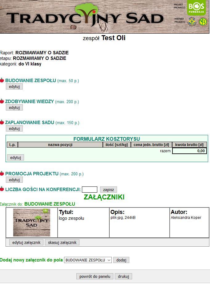 Krok 9: Upewnij się, że wszystkie pola są zapisane, a następnie kliknij przycisk powrót do