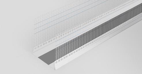 Profil okapowy podtynkowy LTS ENG: Underplaster PVC profile with eaves LTS RU: Капельник ЛТС RO: Profil PVC cu picurator