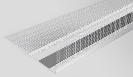 szt. Listwa odcinająca z siatką ENG: Render stop bead with mesh RU: Профиль ПВХ отделяющий с сеткой RO: Profil tip stop cu