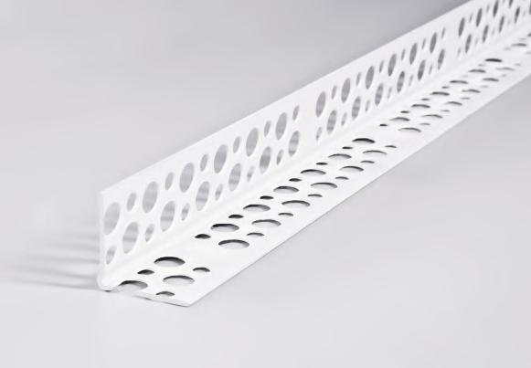 Narożnik ENG: PVC corner RU: Уголок ПВХ RO: Coltar PVC chroni naroże ściany z G-K Narożnik z siatką ENG: PVC