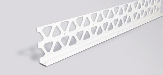 Narożnik do tynków mokrych ENG: Render corner bead white RU: Угол ПВХ для мокрых штукатурок RO: Profil de colt din PVC pentru tencuiala