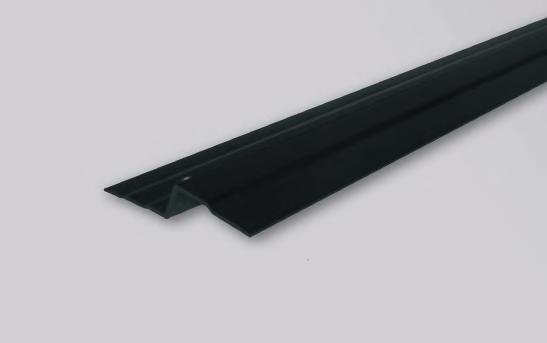 pomiędzy kolejnymi warstwami cegieł lub płytek klinkierowych Listwa zakończeniowa do folii kubełkowej 80 mm ENG: Finishing bead for dimpled membrane 80 mm RU: Финишный профиль для