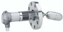 NAMUR Ciśnienie robocze PN 40 według normy DIN Temperatura medium -196 do 270 C Temperatura otoczenia -10 do 80 C Minimalna gęstość medium 0,7 kg/dm 3 Histereza przełączania 12 mm, stała 55 Ø 64 117