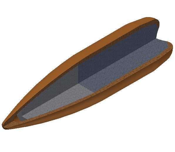 A. Wiśniewski, M. Gmitrzuk Dobór liczby warstw pancerza kevlarowego w numerycznej analizie procesu penetracji pociskiem 5,56 mm z zastosowaniem programu Ansys - Autodyn v12.1.0 2.