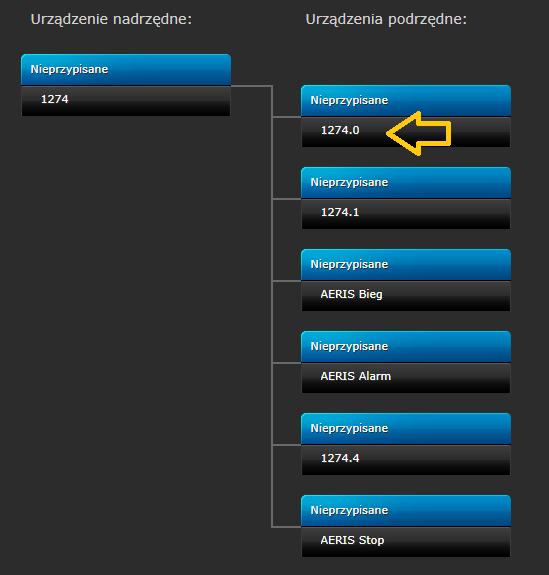 Kolejne kroki konfiguracji należy przeprowadzić w urządzeniu głównym kontrolera (RGB Driver).