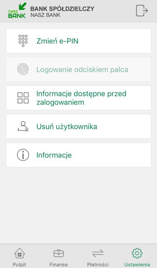 palca wówczas funkcja ta będzie