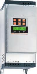 Str. -4 Str. - Str. -6 ADXC... Kontrola w dwóch fazach. Znamionowy prąd rozrusznika: Ie 12...4A. Znamionowa moc silnika:,...22kw (400VAC) i 9...37kW (600VAC). Wbudowany przekaźnik by-pass.