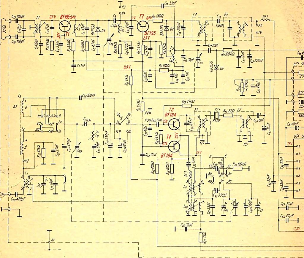 Wobnlator AM (punktowy 465 khz) 2. Wobulator FM (punktowy 10,7 MIIz) 3. Generator sygnałowy AM/FM 4. Miernik mocy wyjściowej 5. Miernik zawartości harruouicznych 6. Generator akustyczny 7.