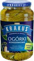 BONDUELLE 400 g/240 g 1,04/100 g 2 49 Ogórki konserwowe KRAKUS 470 g/330 g