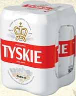 Piwo BRACKIE 4 x 0,5 l puszka cena za 4-pak 4,75/l 9 49 4-pak Piwo 0,4 l butelka bezzwrotna 7,48/l 2 99