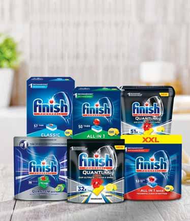 CODZIENNIE * TABLETKI DO ZMYWAREK FINISH DO40% CLIN 500 ml 11,58/l FAIRY 900 ml 7,21/l CENA NA ETYKIECIE ZAWIERA OBNIŻKĘ.