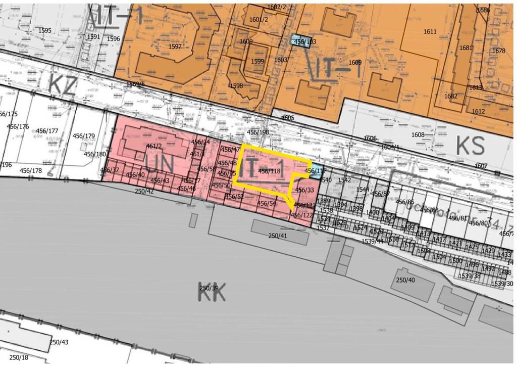 W celu umożliwienia wydzielenia terenów pod istniejące parkingi należy uaktualnić