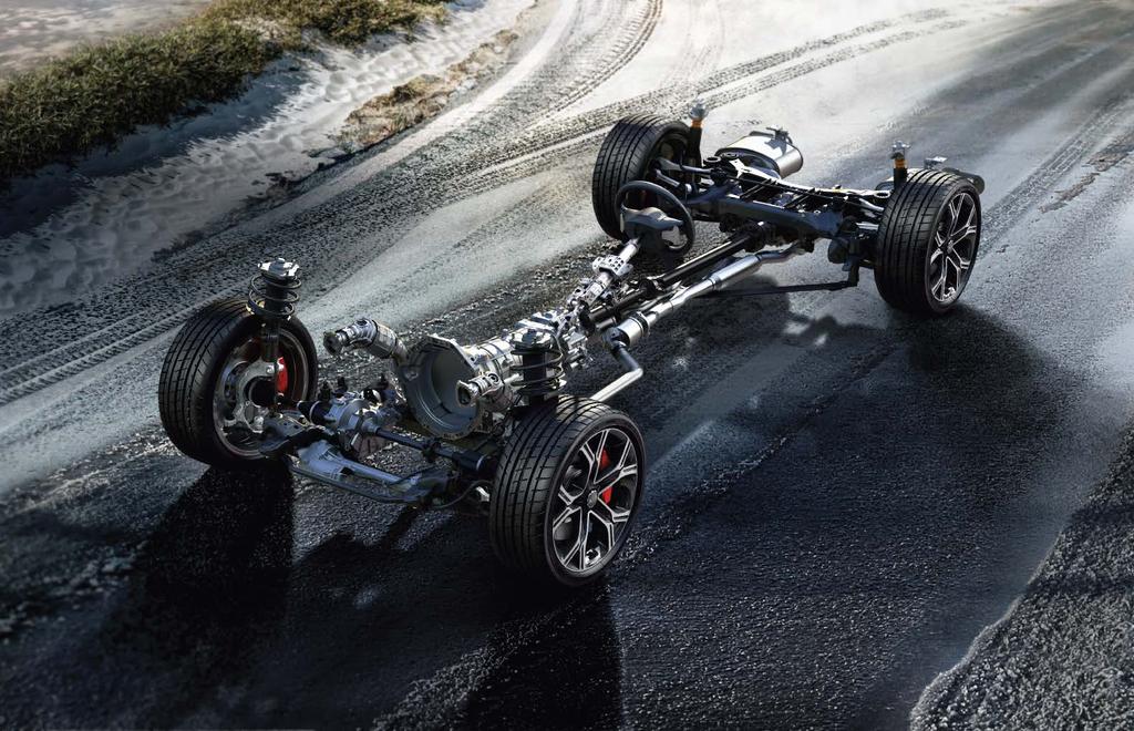 NIEZALEŻNIE OD POGODY Mechanizm różnicowy przedni W wersjach z napędem na wszystkie koła (AWD), podczas pokonywania zakrętów przedni mechanizm różnicowy umożliwia obracanie się kół przednich z różną