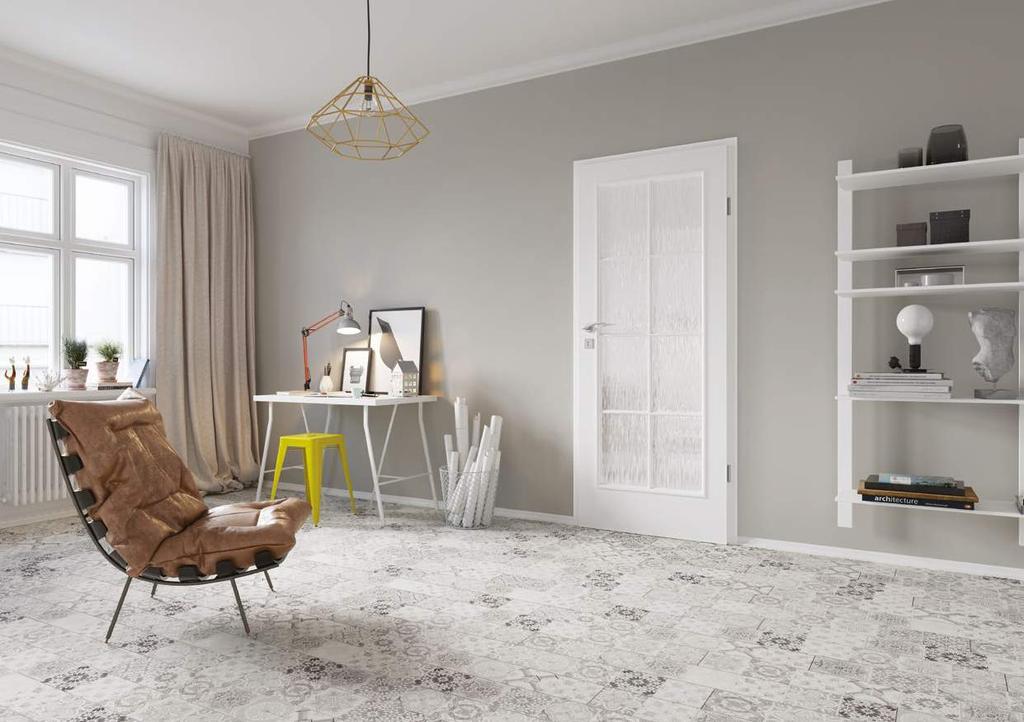 TREND NATURA panele: Classen Loft cerama Lahti 43523 pełne 1/3 szyby 2/3 szyby 3/3 szyby STANDARD WYKONANIA