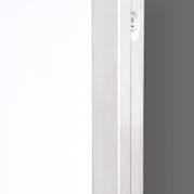 SZCZEGÓŁY KOLORYSTYKA HPL biały (RAL 9010) grafit (RAL 7024) Wzmocniona konstrukcja drzwi o gr.