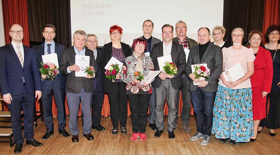 Mytowachu Rěčam přichilene komuny 2. februara 2018 wotmě so w Serbskim kulturnym centrumje Slepo mytowanske zarjadowanje za 3. sakske wubědźowanje Rěčam přichilena komuna Serbska rěč je žiwa.