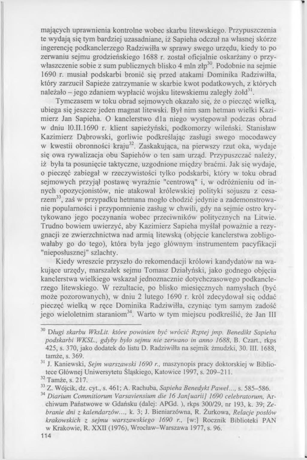 mających uprawnienia kontrolne wobec skarbu litewskiego.