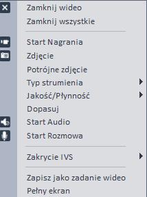 Nr Element Funkcja 4 5 Wysokość / szerokość Pełny ekran Ustawiania stosunku wysokości do szerokość. Dopasuj okno do orginalnego rozmiaru lub odpowiedniej skali. Tryb pełnego ekranu.