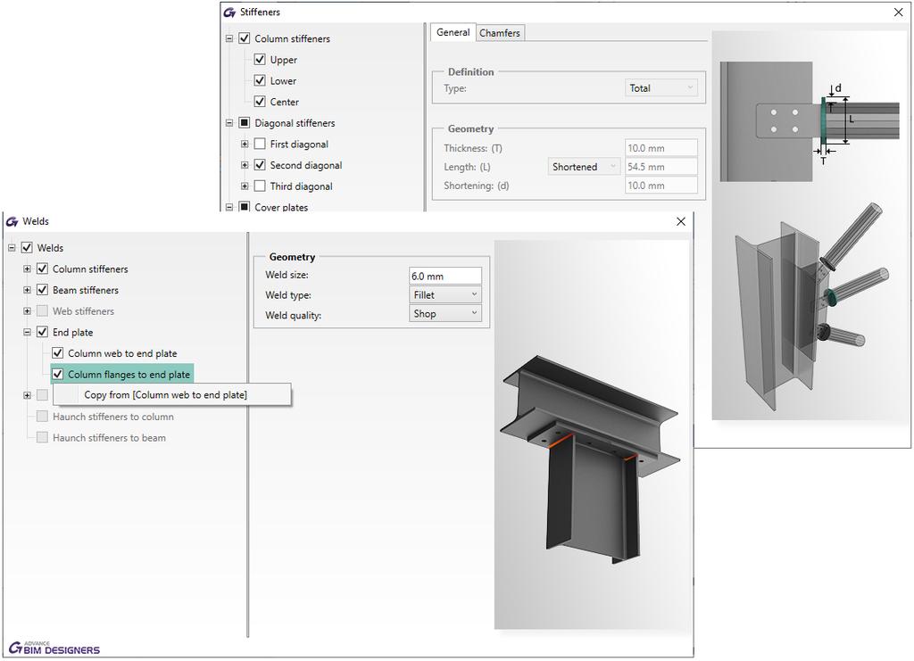 Steel Connections Designer Steel Connections Designer 2020 jest dostarczany z nowym interfejsem graficznym, nowym połączeniem i wieloma ulepszeniami istniejących połączeń.