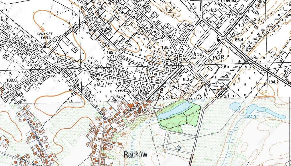 4. OPIS STANU ISTNIEJĄCEGO I LOKALIZACJA INWESTYCJI Przedmiotowy odcinek drogi wojewódzkiej nr 975, będący przedmiotem niniejszego opracowania zlokalizowany jest w pow. Tarnowskim, gm. Radłów.