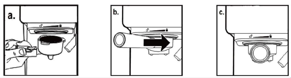 ENGLISH PLACING THE CUP a. Pull out the drip plate if you are preparing espresso to get a good crema. b. Keep the drip plate inside its compartment if you are brewing cappuccino. c. Keep the drip plate inside its compartment upside down if you are brewing latte.