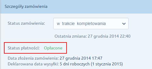 4. Dodanie informacji o płatności (data, kwota, opis