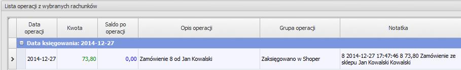 Przypisanie zdefiniowanej przez użytkownika notatki