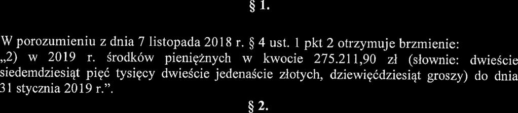 :/ę..,44 Aneks nr l do porozumtienia z (Ida 7 listopada 2018 r 2018 r.