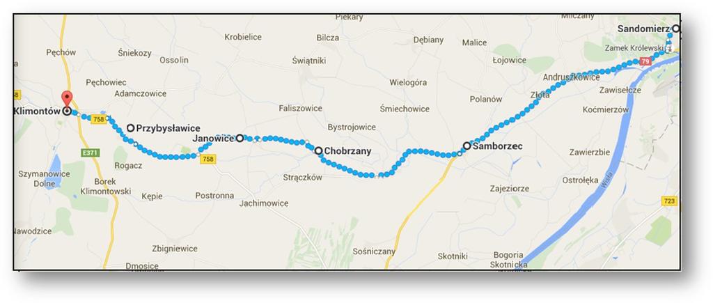 DZIEŃ I PIĄTEK Sandomierz Klimontów Kolejność grup: 2. 3. 1. Liturgia: gr. 2 Lp Plan Dnia: 04.08.2017r / Długość trasy: 27km Godzina 1 Zbiórka Pielgrzymów 7.30-8.15 2 Msza Święta z gr. z Janowa 8.